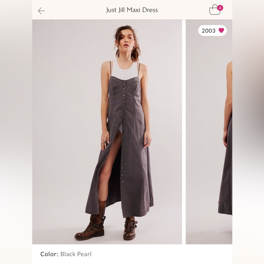 Free People Black Pearl Maxi Dress